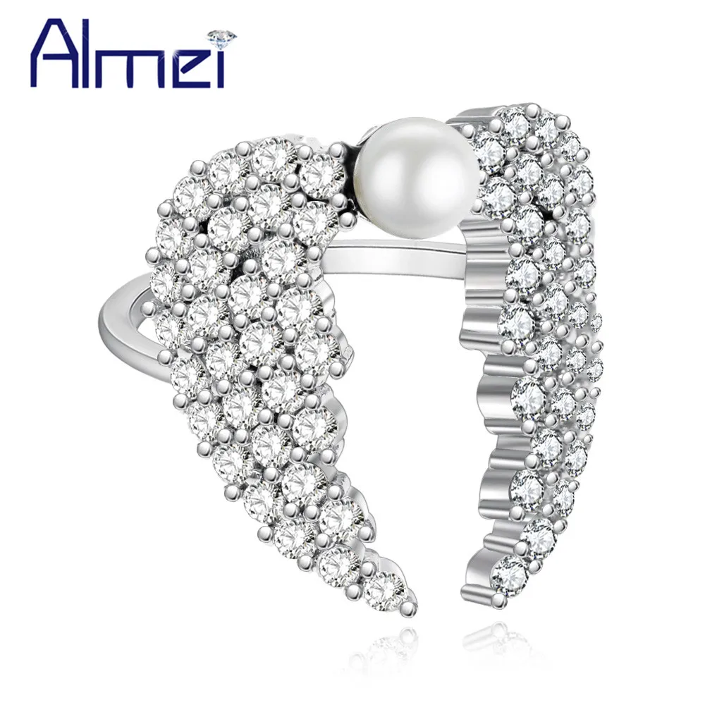 Almei Wedding Rings For Women Wing Jewelry Engagement Ring Female New Year Gifts Fashion Jewellery Decorating Black Friday Y345 | Украшения