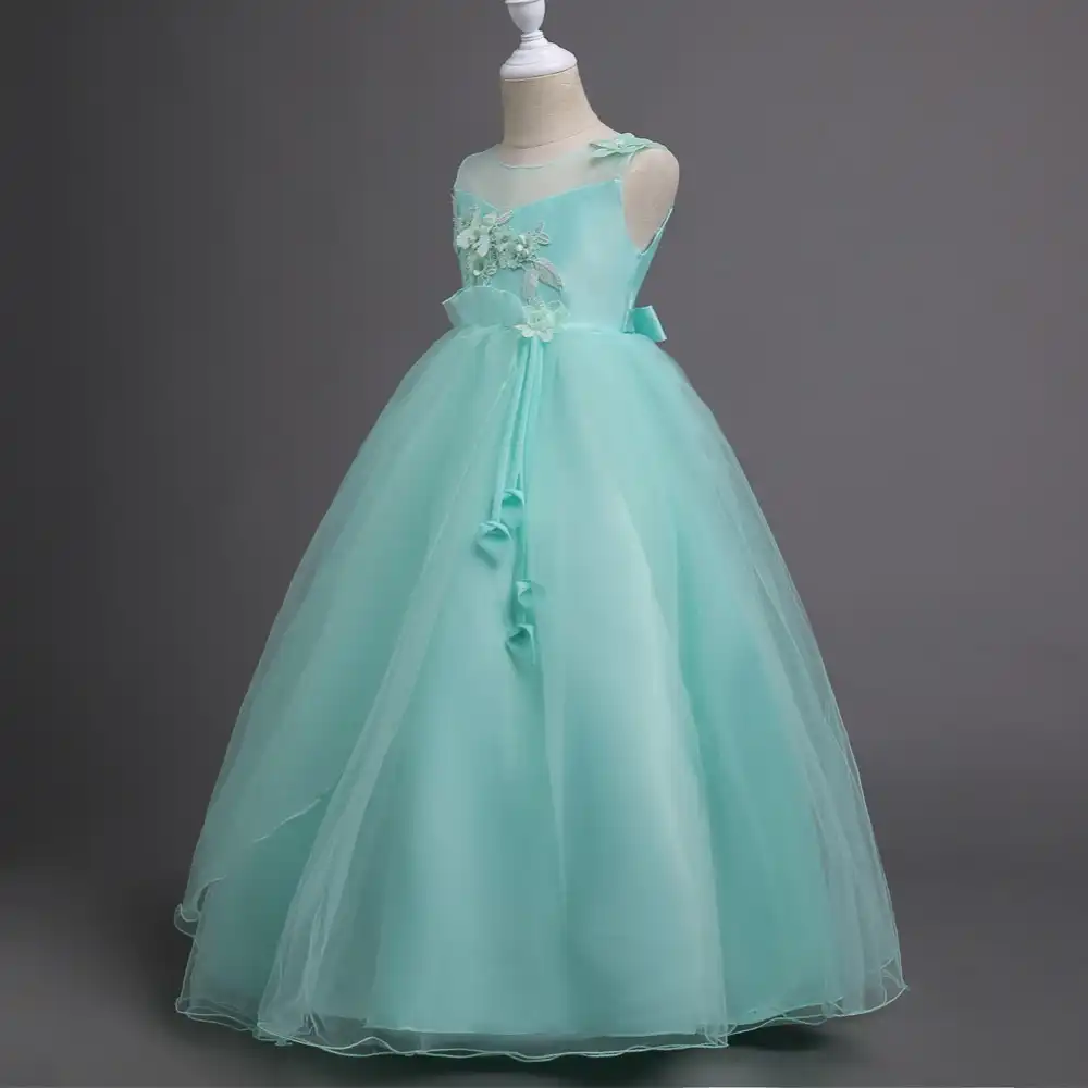 childrens white maxi dress