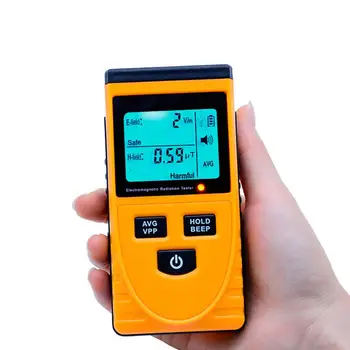 

LanLan Digital LCD Electromagnetic Radiation Detector Dosimeter Tester Electric& Magnetic Field Radiometer Meter