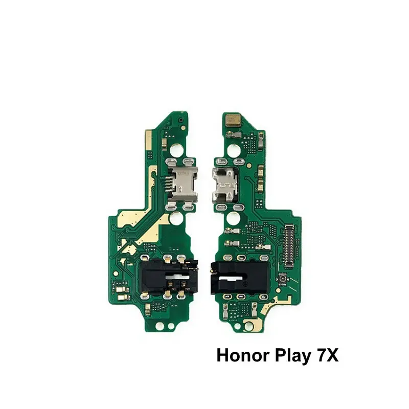 Микрофонный модуль+ USB плата с зарядным портом гибкий кабель соединительные части для huawei Honor Play 7 7A 7X Замена - Цвет: Honor 7X Play