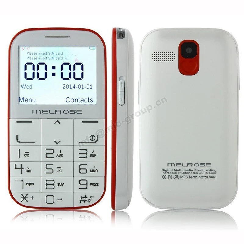 Melrose i310 Big Keyboard Wireless Charging Mini Cell Phone For Old People Dual sim MP3 Flashlight