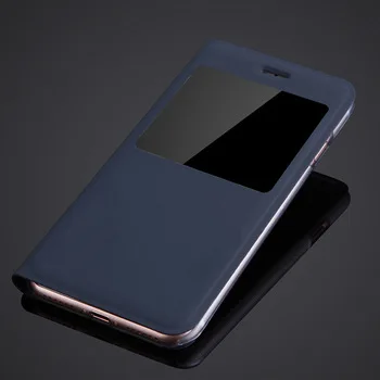 For Apple apple iPhone 7 iP 7 4.7" 4.7 inchese Slim View Window Flip Phone Case Cover PU Leather Phone Holster Mobile Phone Bag