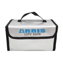 ARRIS Fire Retardant LiPo Battery Portable Safety Fireproof Case Bag Handbag Box 215*155*115mm For RC Drones FPV Quadcopter
