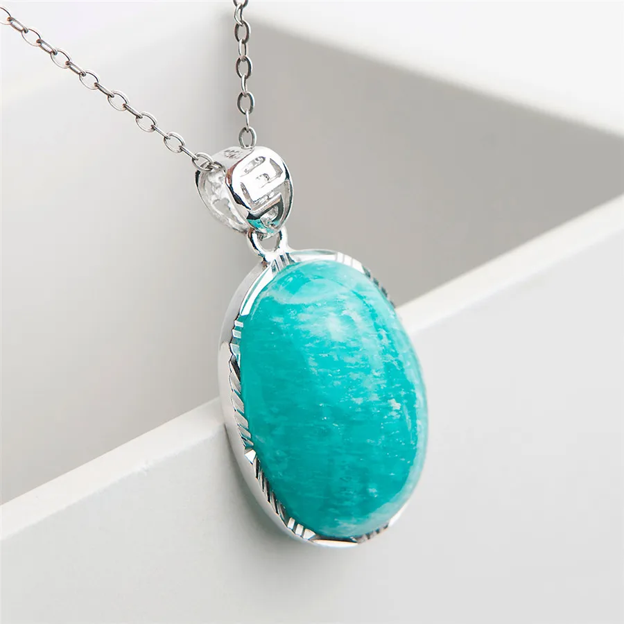 Natural Amazonite Pendant Genuine Green Gems Healing Crystal Fashion Jewelry Suspension Stone | Украшения и аксессуары