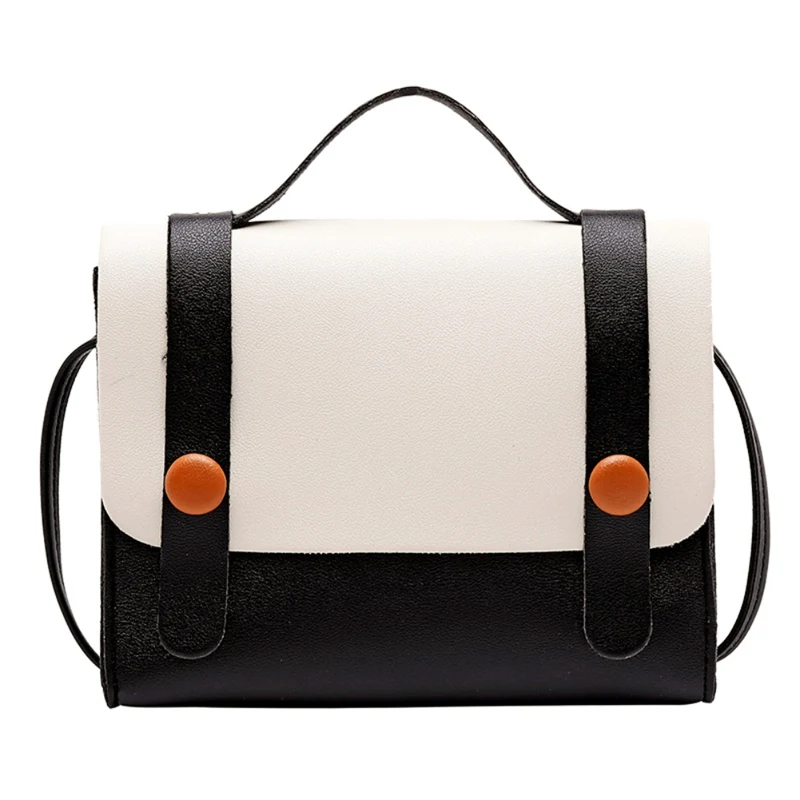 

Contrast Color Button Change Pockets Messenger Bag Ladies Lychee Pattern Korean Version Shoulder Crossbody Bags for women 2019