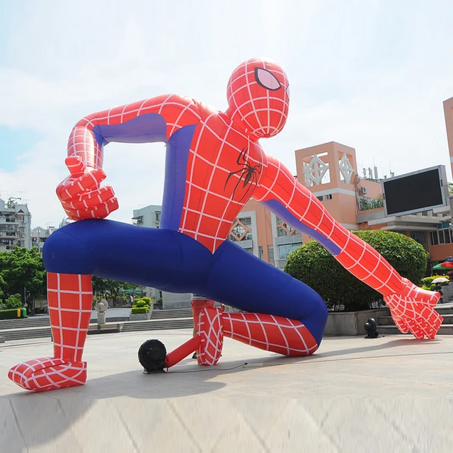 Cheap big spiderman inflatable model toys fairground park amusement toy outdoor customs display advertising spiderman toys