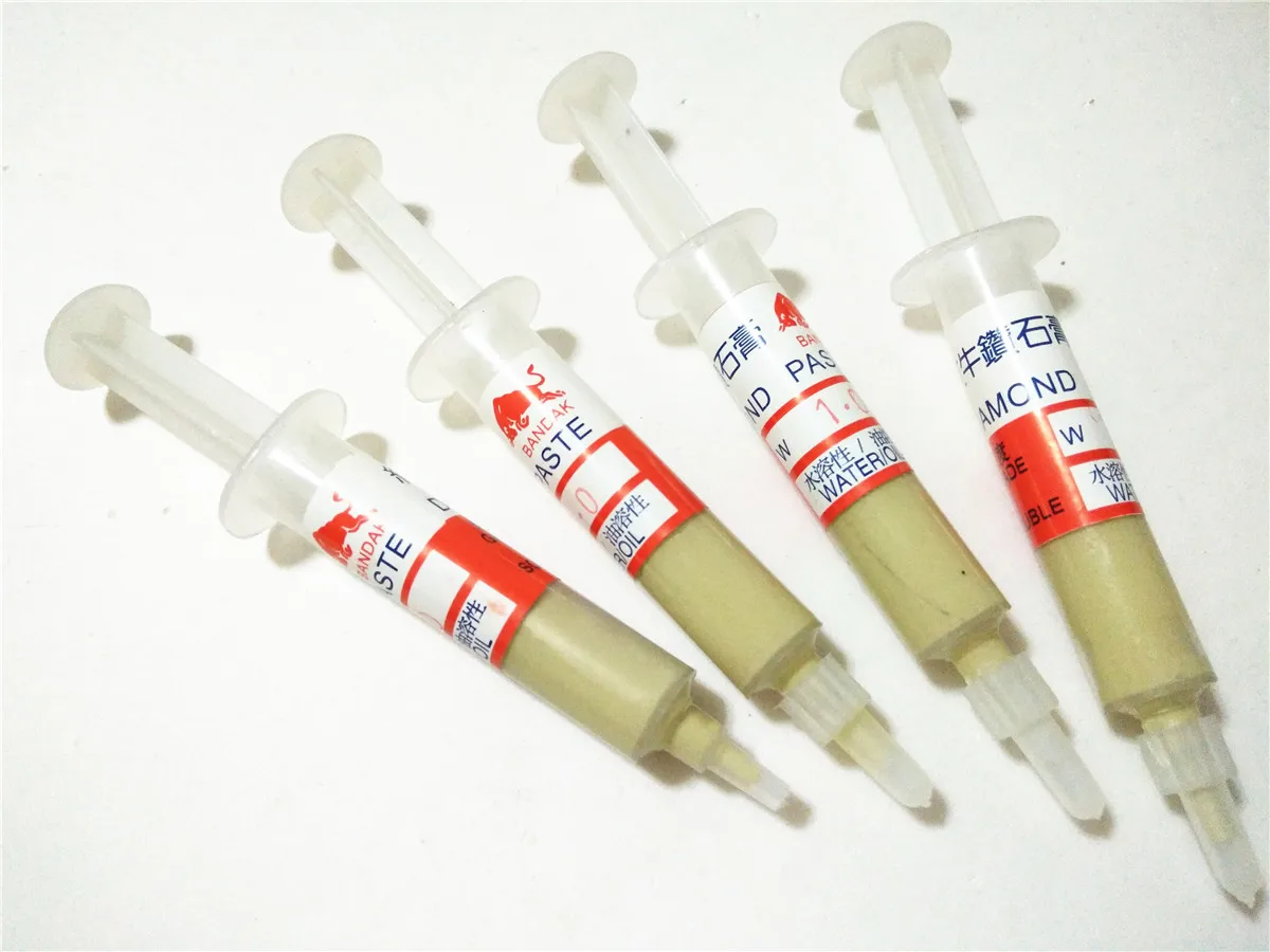 12 Pieces Diamond Abrasive Paste Needle Tube Grinding Polishing Paste Metal Mold Jade Mirror