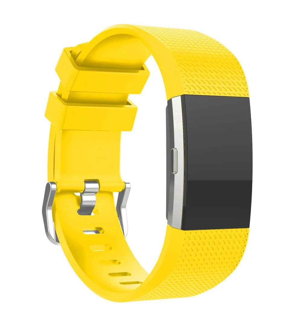 Горячая силиконовые сменные часы ремешок для наручных часов банда ремешок для Fitbit Charge 2 Charge2 Браслет аксессуар Браслет для наручных часов - Цвет: Цвет: желтый