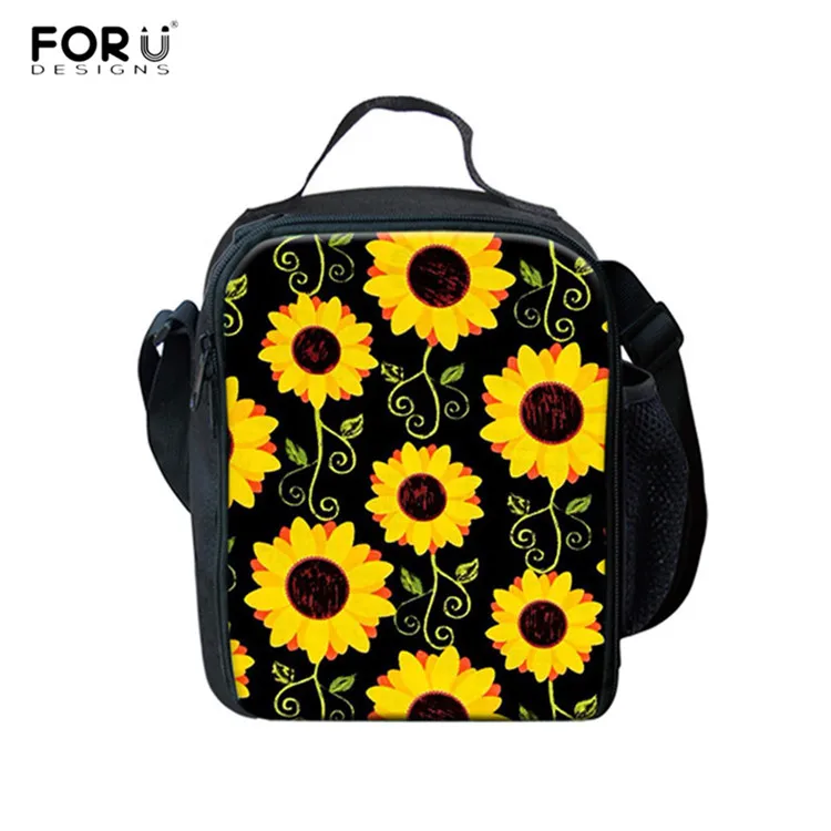 FORUDESIGNS Sunflower Floral 3D Print Fashion School Bags Teen Girls Durable Shoulder Backpacks Laptop Bagpack for Kids Daypacks - Цвет: HXA603G