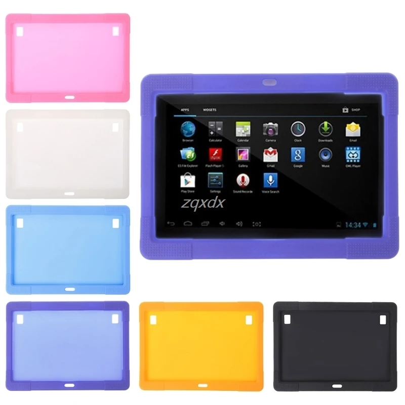 

10.1 inch Silicone Case Tablet Cover for Tab MTK8752 K107 S107 MTK6592 Tablet Drop ship