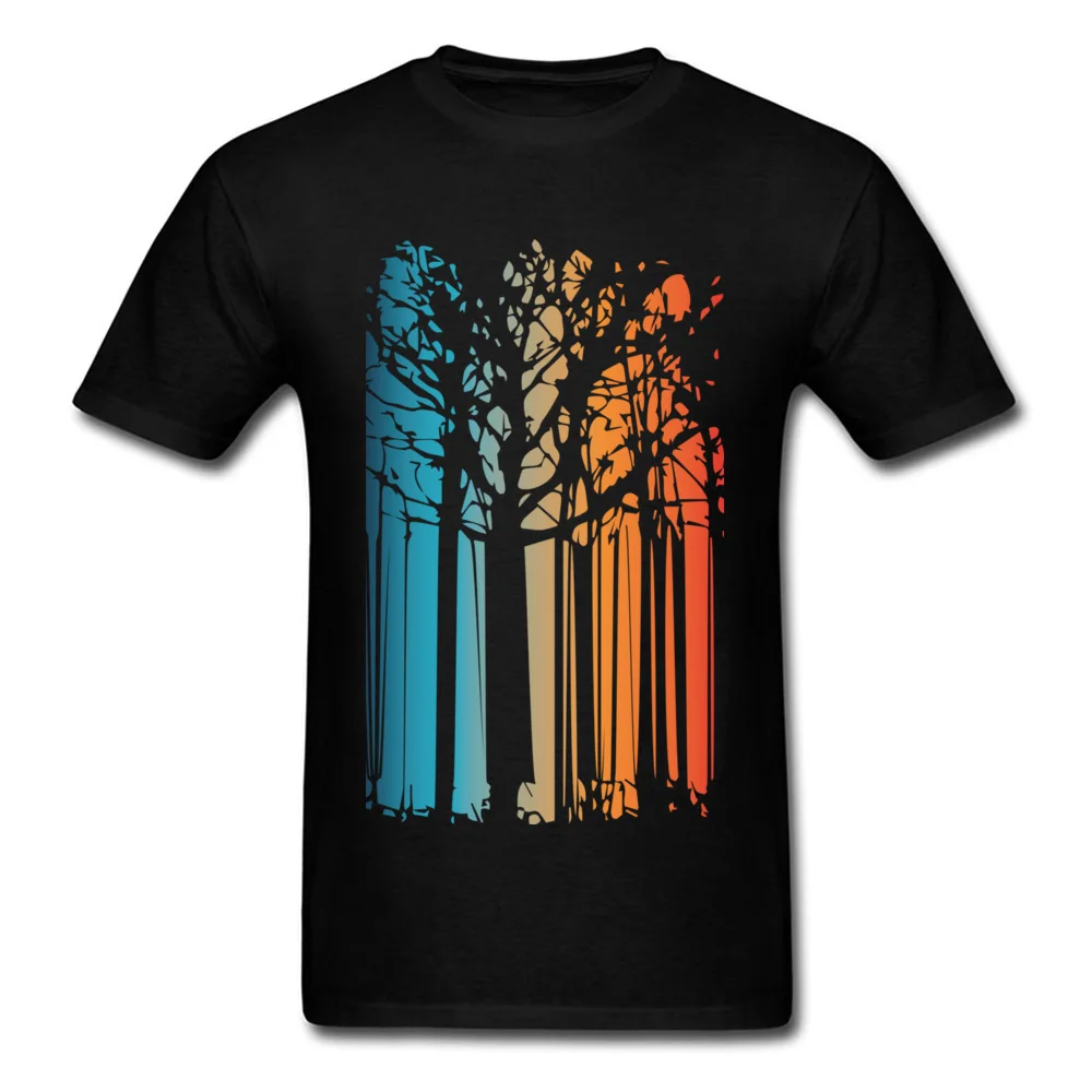 Футболка Magic Colored Forest мужская полосатая футболка Abstarct Art дизайнерская хлопковая