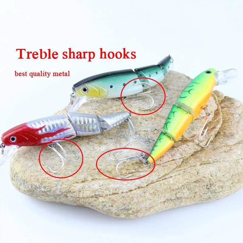 3 Segment Hard Swimbait 10cm 16g Swimbait Lifelike Fishing Lure With Two Treble Hooks Fishing Wobblers Iscas Artificiais  (21)