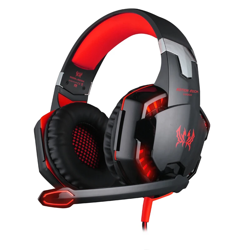 EACH G2000 Gaming Headset head phone stereo Game headphone Computer Headsets with microphone LED