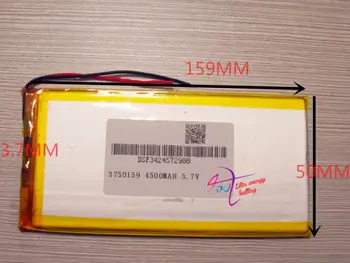 

best battery brand Free shipping Tablet PC/MID polymer lithium battery 3750159 p 3.7 V p and durable 4500mah
