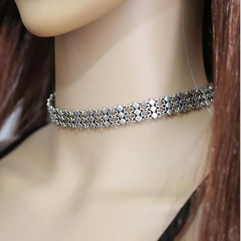 

Fashion Retro Boho Beach Statement Choker Colar Necklace Vintage Hollow Out Charms Chockers Necklace For Women Fine Jewelry