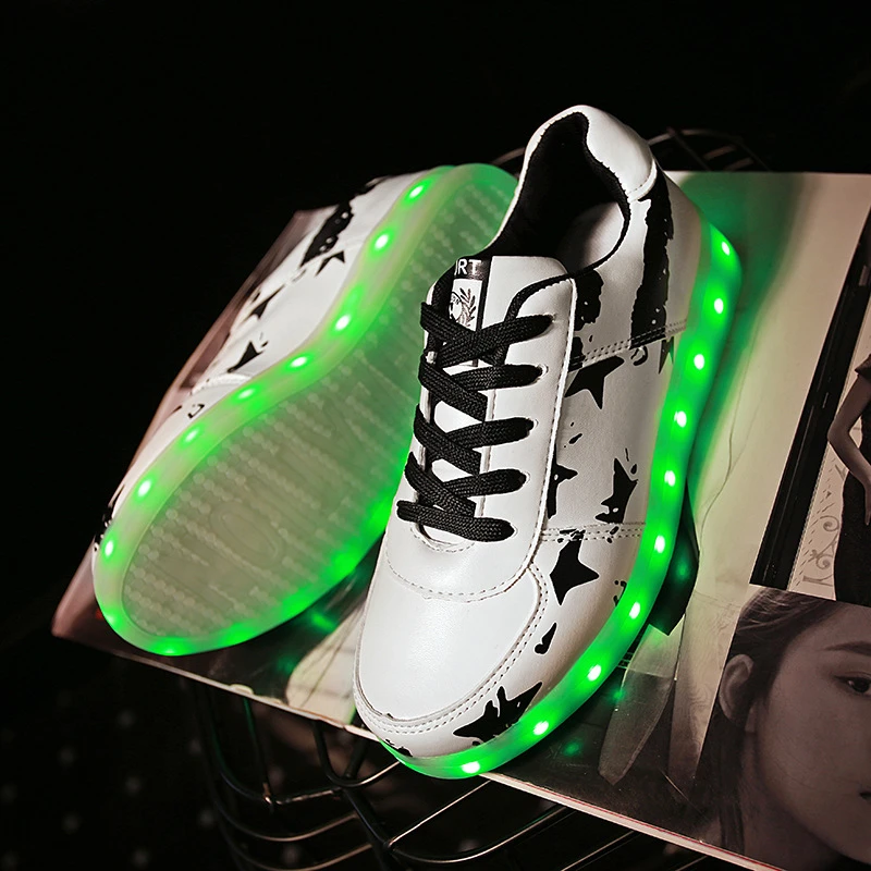Cargador Led Tenis cesta led luz zapatillas chico Casual & chica luminosa brillantes zapato Led zapatillas de deporte|trainers kids|basket led enfanttrainers kids boys - AliExpress