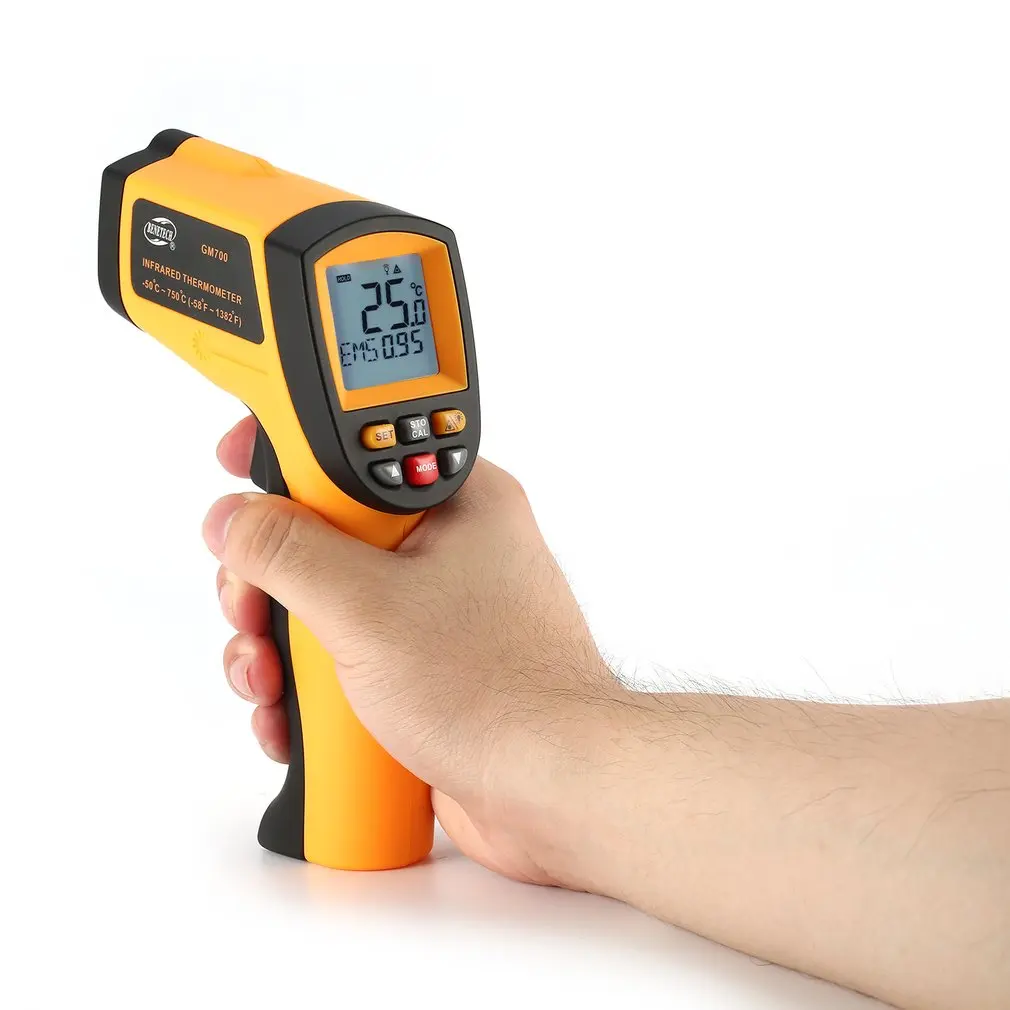 

GM700 Digital Infrared Thermometer Non Contact Infrared Temperature Pyrometer IR Laser Gun -50~750 degree