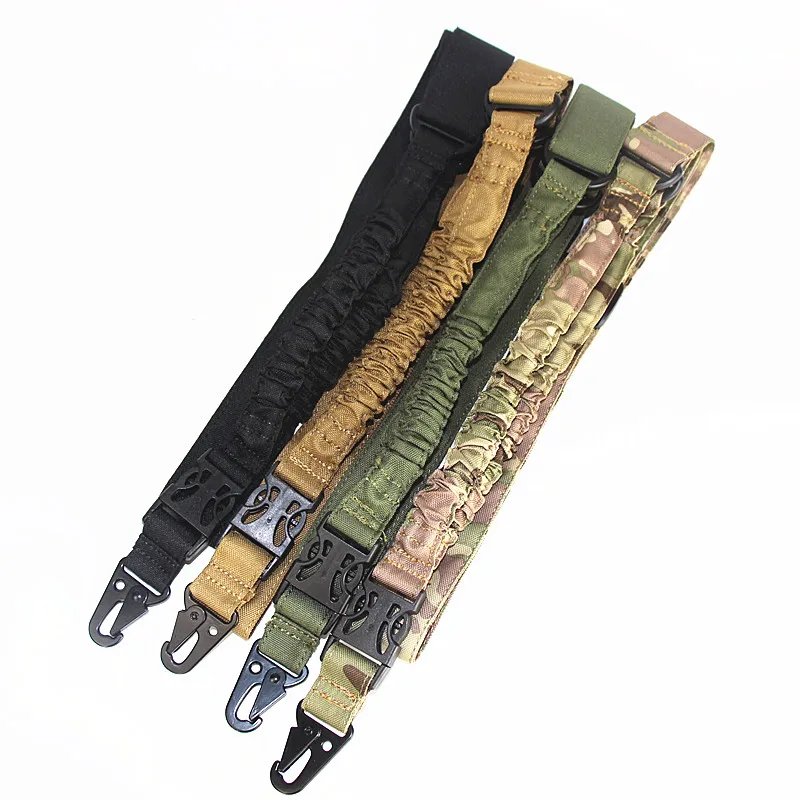 

Tactical One Point Rifle Gun Sling Hunting Bungee Sling Strap System Adjustable Single Point Paintball Rifle Gun Accessories