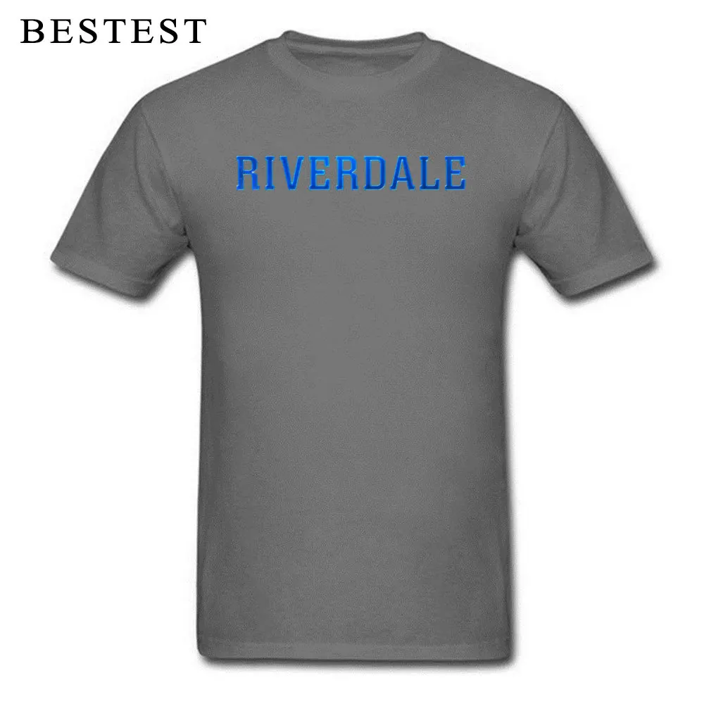 Casual CW Riverdale Logo 4627 Customized Short Sleeve Autumn Tees Dominant O-Neck 100% Cotton Tshirts Man T Shirts CW Riverdale Logo 4627 carbon