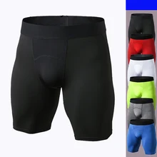 BESGO новые мужские спортивные шорты для бега с эластичной резинкой на талии для фитнеса, спортивные лосины для занятий йогой, Короткие байкерские быстросохнущие Компрессионные шорты