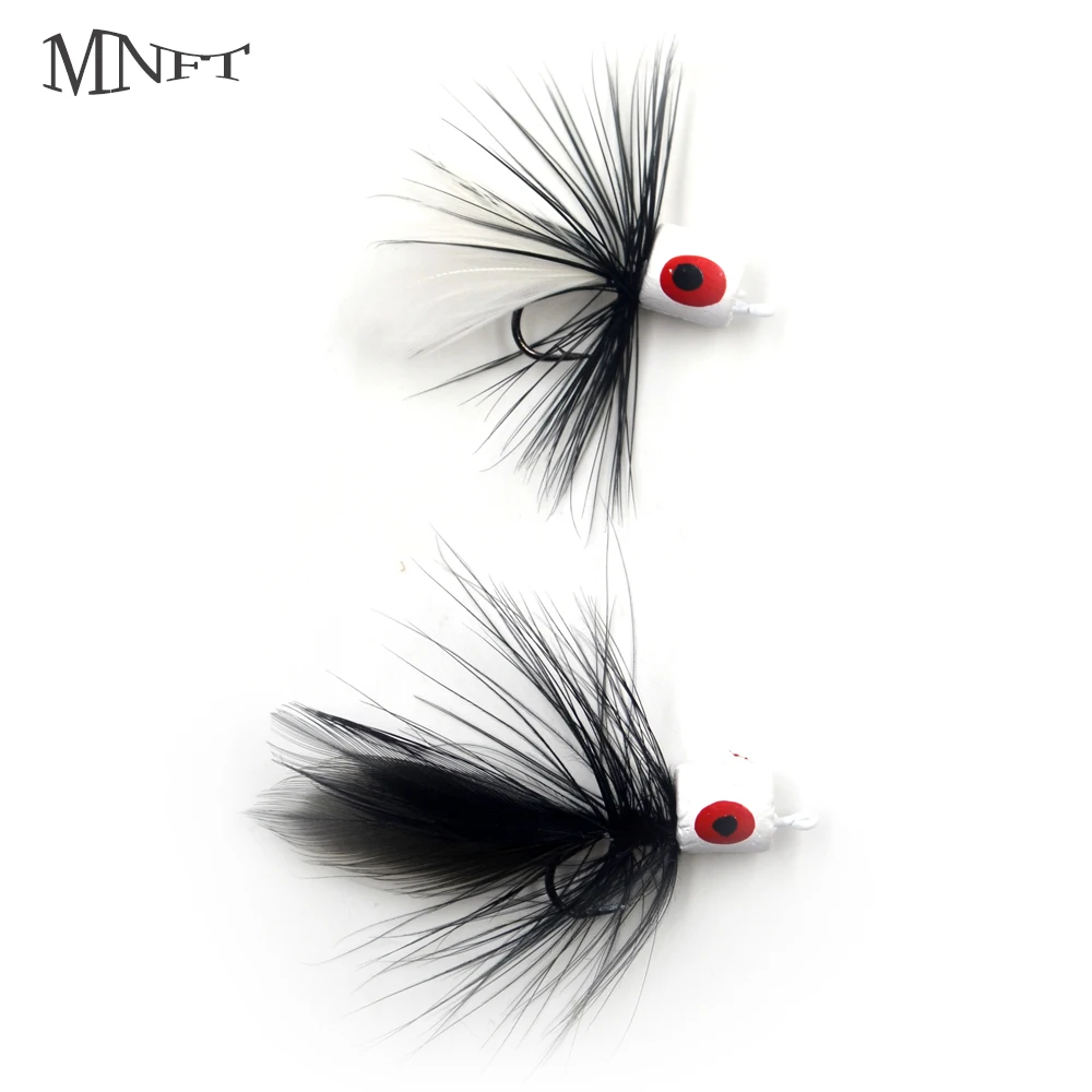 MNFT 6Pcs Fly Fishing Floating Foam Poppers Black Tail White Body #7 Hooks  Flies Lure Bass Salmon Trout Fishing - AliExpress