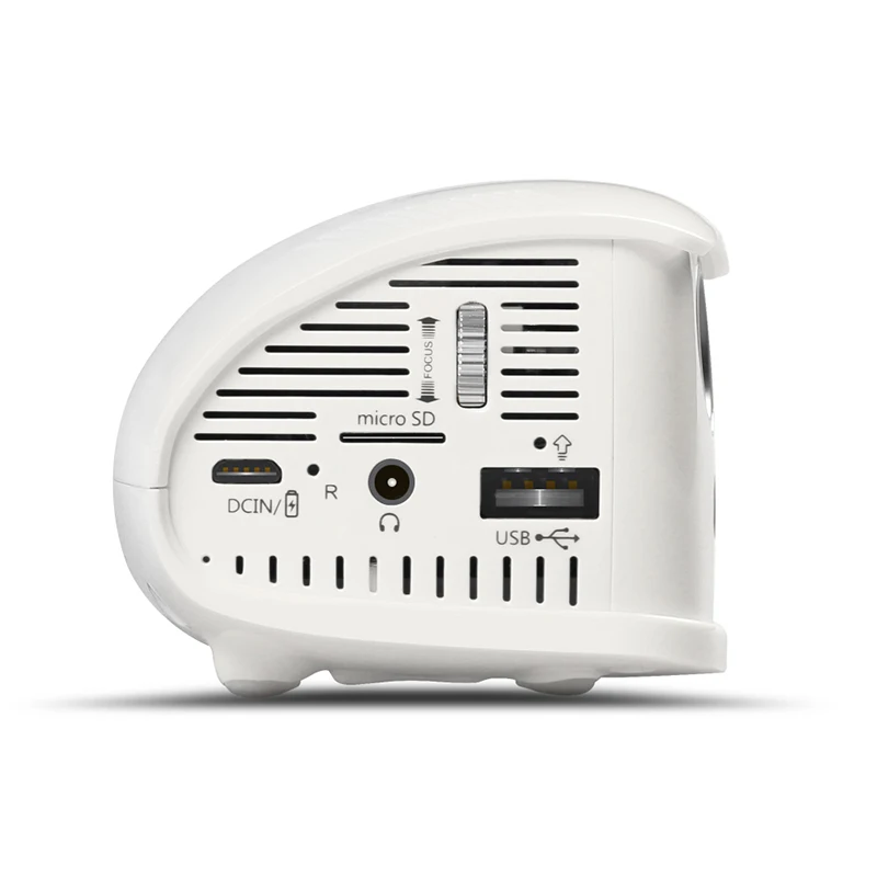 WOWOTO Mini Projector 854*480 Resolution Android Wi-Fi Bluetooth LED Portable HD projector Home Cinema Manual focus Optional Q1