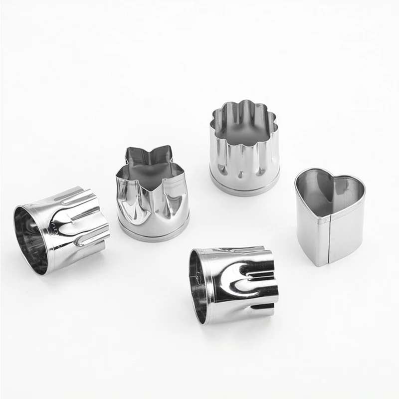 

5Pcs/Lot Small Cookie Cutters Set Biscuit fondant Bakeware Kitchen Vegetable Fruit Tools for Child