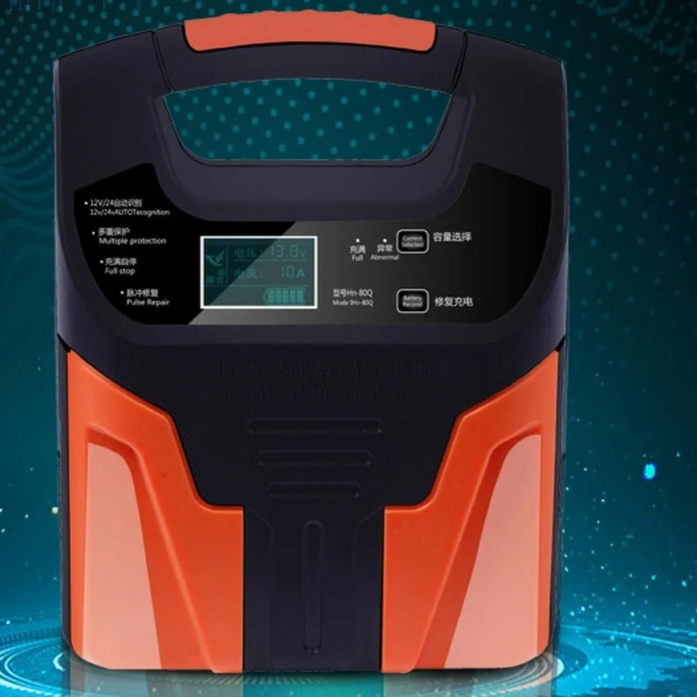 

200W Power 12V 24V Car Motorcycle Battery Charger Full Intelligent Automatic Battery Pure Copper Charger European / US