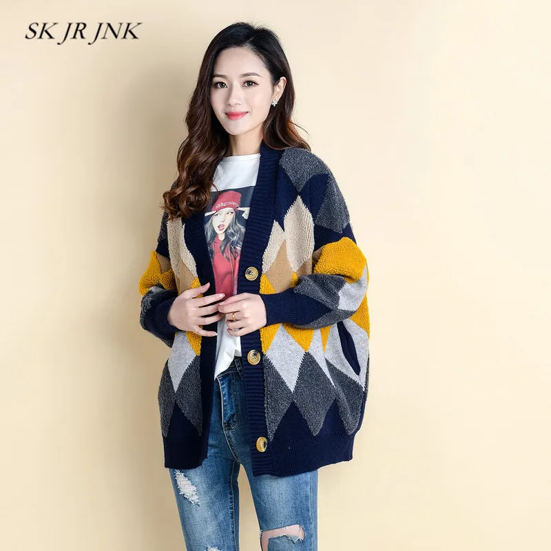 Women Spring Knitted Sweater Autumn Fashion Elegant Button Cardigan ...