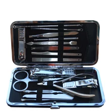 16 шт. ножницы для бровей маникюрные инструменты для ногтей Набор ногтей клипер ножницы пинцет нож Маникюр Уход за ногтями косметические инструменты