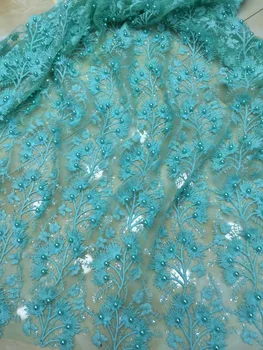 

CGL-110933-1 Bridal Lace Fabric African French Lace Fabric High Quality with beads Nigerian Lace