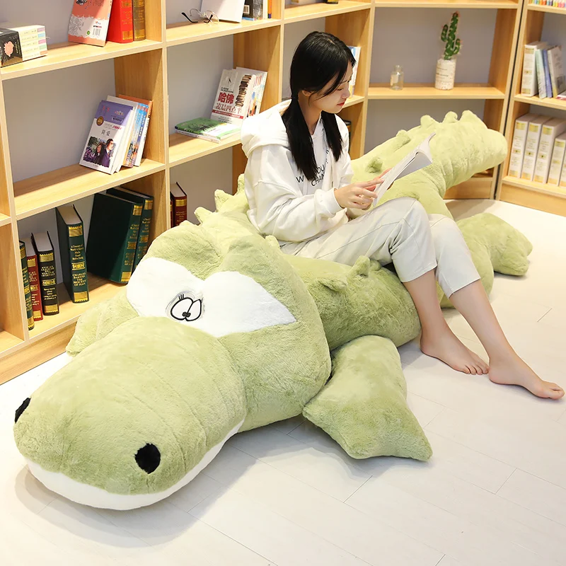 Hot Animal Crocodile Plush Toy Jumbo 9.8feet Stuffed Cartoon Alligator Doll Lifesize Pillow Sofa Tatami for Kids Adults Gift Room Deco 200cm 230cm 300cm DY50681  (3)