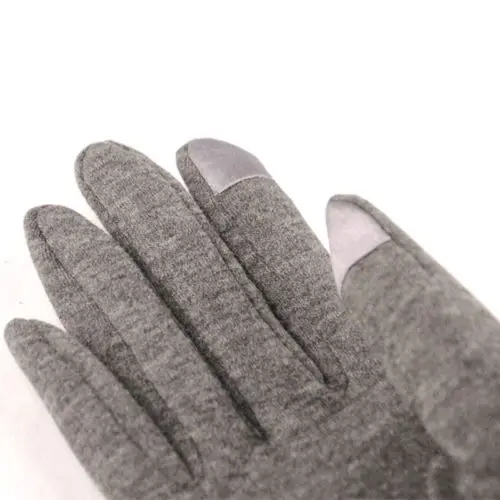 Женские перчатки Новые однотонные зимние теплые толстые повседневные Мягкие кожаные перчатки с сенсорным экраном Флисовые женские