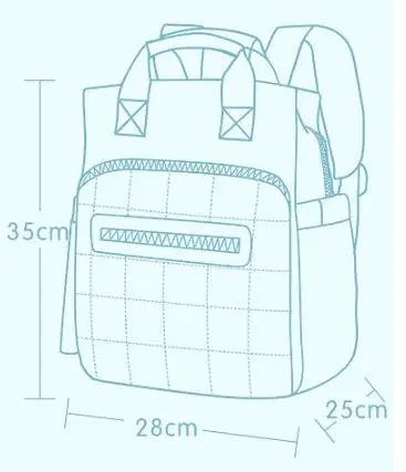 3 цвета Модная одежда для детей, Детская мода сумка для подгузников, органайзер мумия рюкзак для матерей Большой сумка для прогулок сумка