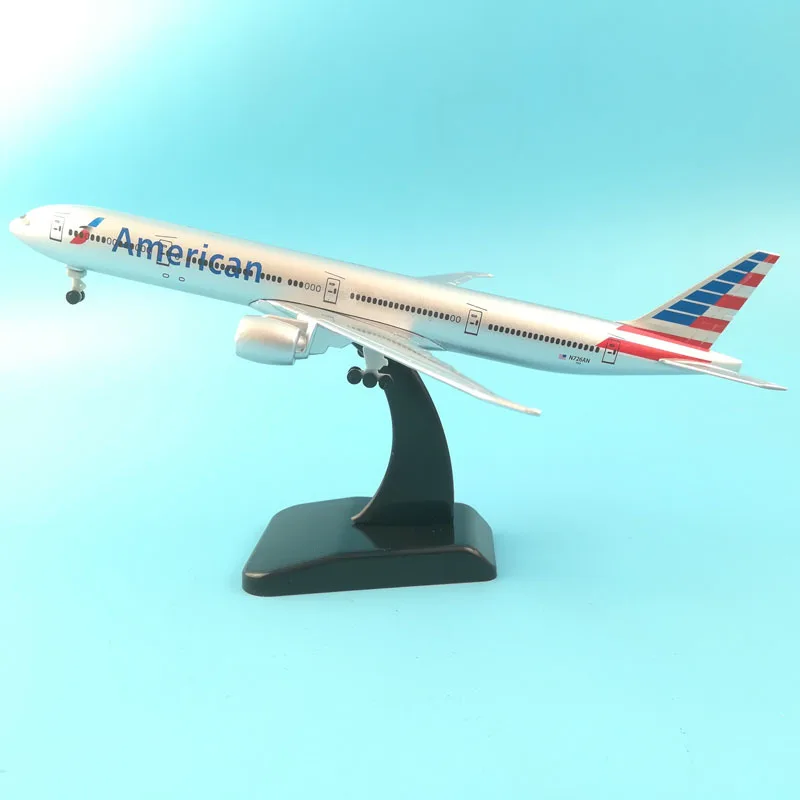 JASON TUTU Plane Model Airplane Model American Boeing B777 Aircraft Model 1:200 Diecast Metal 20cm Turkey Airplanes Plane Toy