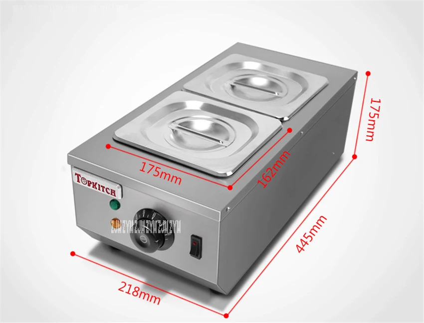 CS-2 коммерческий 2 горшок растопление шоколада Электрический горшок растопление шоколада домашнее растопление шоколада 2* 2L емкость 220 В
