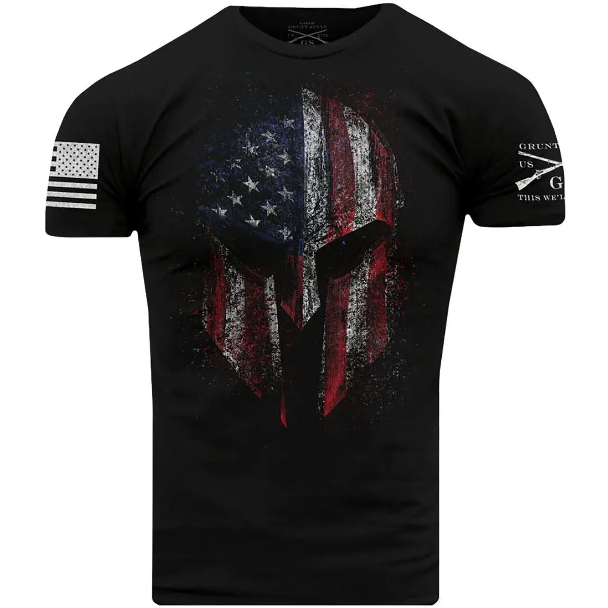 

america Independence day flag print mens t shirts fashion 2018 o-neck cotton graphic tees men graphic tees 2019 cool
