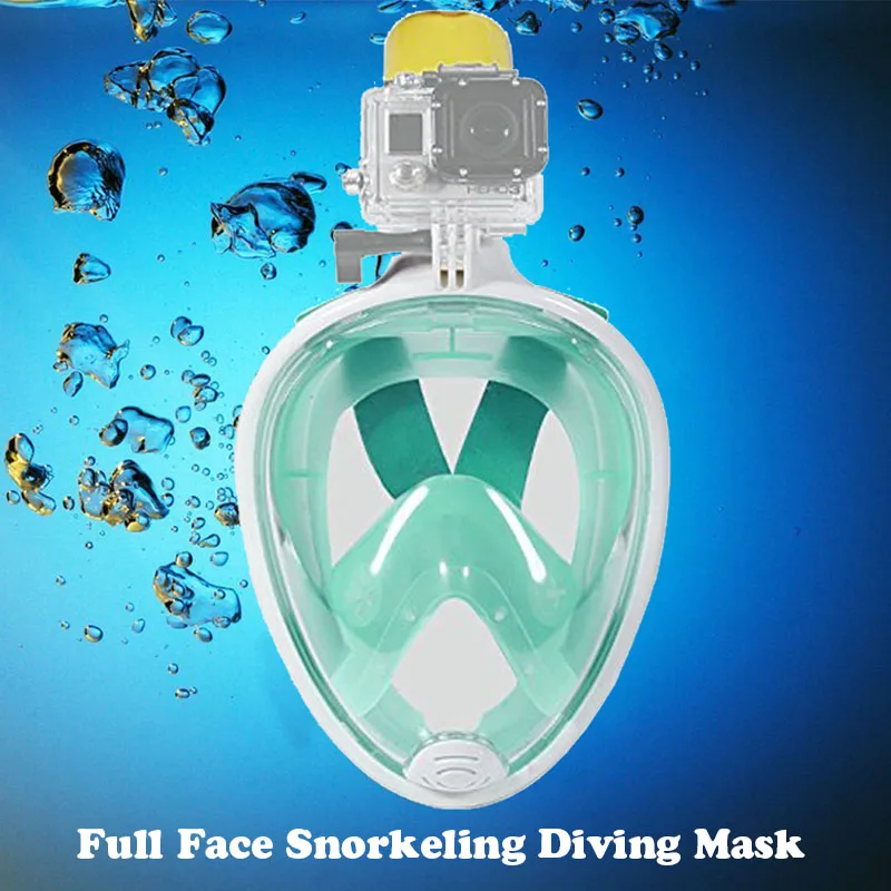 2017 Full Face Anti fog Snorkeling Diving Mask Anti skid Ring Snorkel