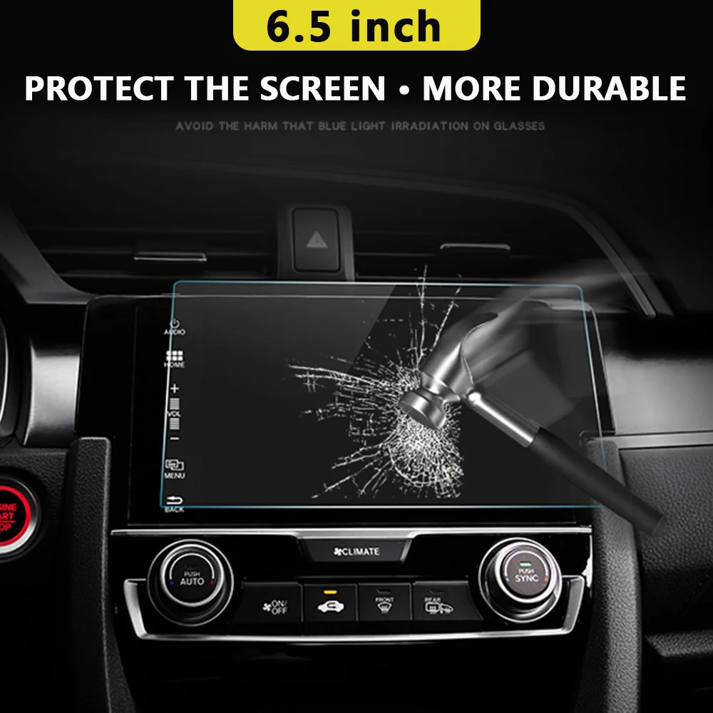  Vehemo Auto Gehärtetem Glas Für Auto GPS MP5 Video Player Screen Protector Film Premium 65 zoll 144