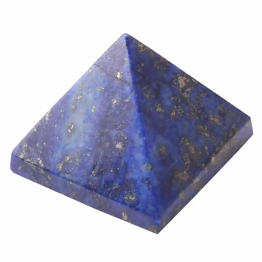 30 мм-40 мм натуральный Лазурит Камень кварц кристалл целительная Пирамида рейки энергия чакры башня украшения дома