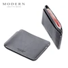 Moderno-Lujo a estrenar 100% cuero genuino de vaca 0,38 cm Super Delgado hombres carteras tarjetero organizador cartera corta marca famosa ► Foto 1/4