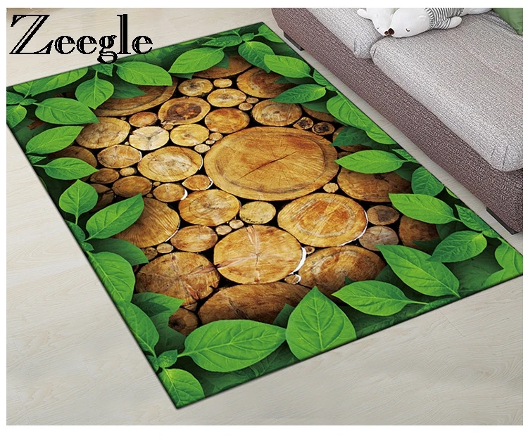 

Zeegle Home Decor Carpet Rugs Non-slip Kitchen Mats 3D Carpet For Living Room Coffee Table Floor Rugs Absorbent Mats Bedroom