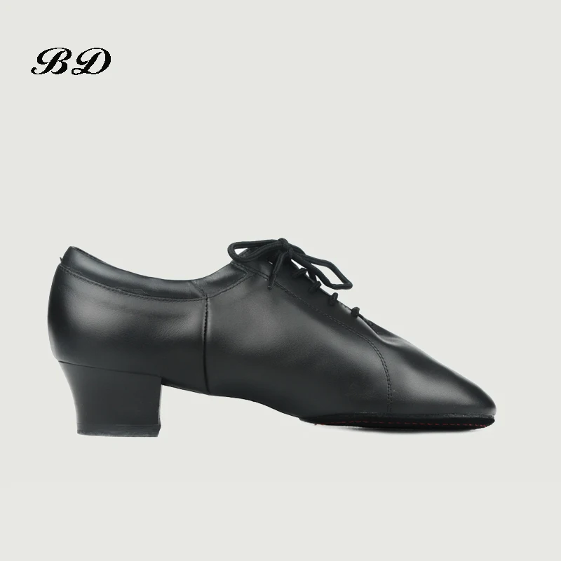 BD Latin Dance Shoes Sneakers MEN SHOES Profession Ballroom Shoe Modern Soft Cowhide Genuine Leather Wearable Sole Sweat Inside 4