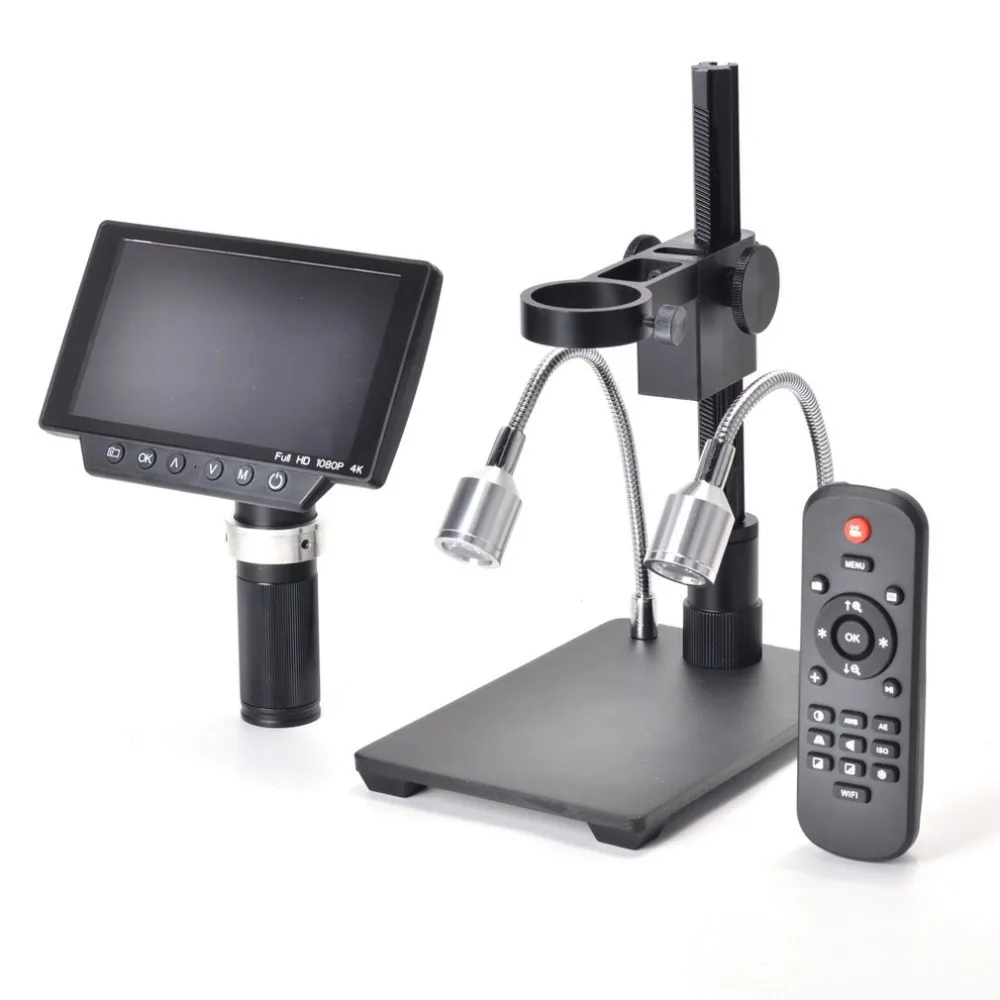 

5 Inch Screen 16MP 4K 1080P 60FPS HDMI USB WIFI and Industry Digital Microscope Camera 150X C-Lens Mount with SONY Sensor