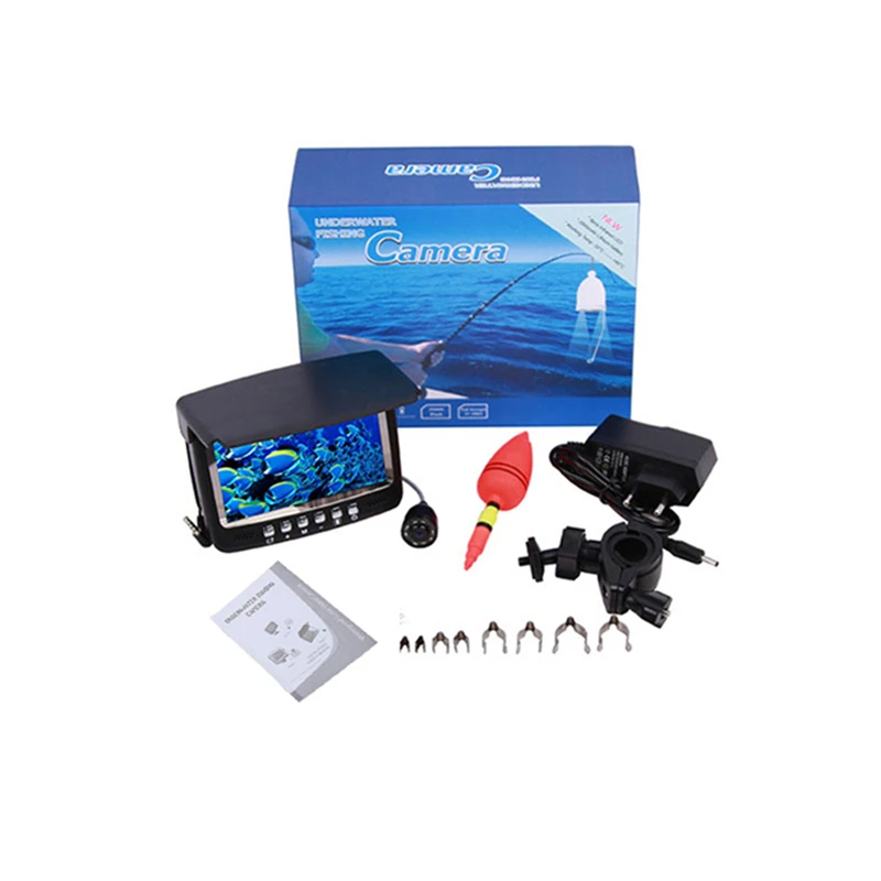YUMEIQUN 15 М Подводная рыболовная камера водонепроницаемая HD 1000TVL камера для зимней рыбалки 4,3 дюймов монитор Fishfinder камера ИК светодиодный