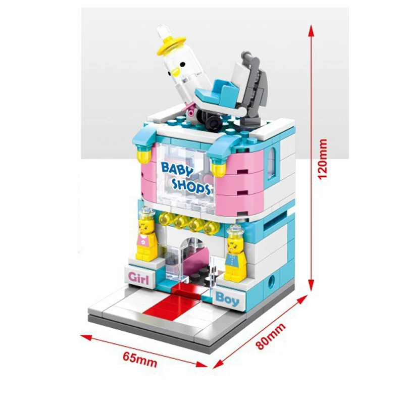Sembo City Street обои духи магазин детской одежды 3D модели блоки DIY Алмазная