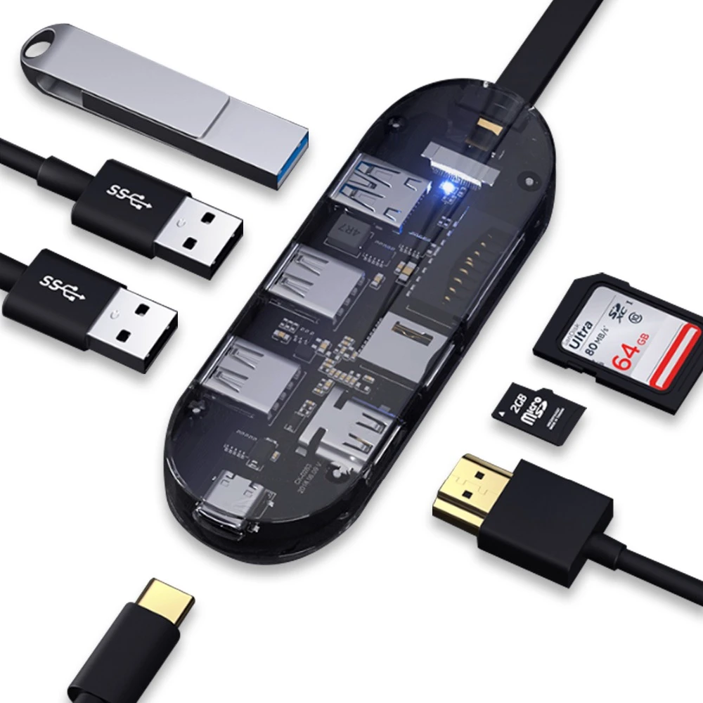 

USB C Hub for Macbook Air 2018 New Ipad Pro Samsung Dex Galaxy S10 Plus S10e Active HDMI Adapter USB Power Delivery
