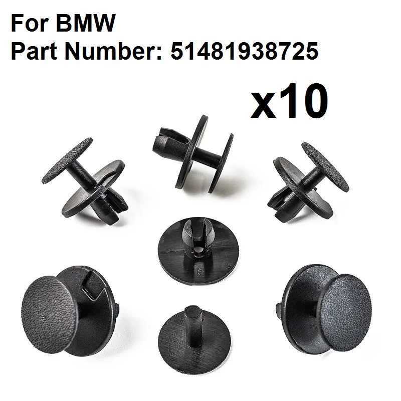 20x Grey for BMW Bonnet Bumper Lining Hood Sound Insulation Screw-fit Trim Clips