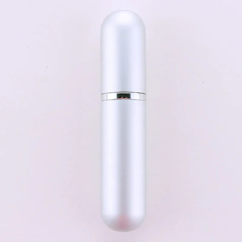 5 мл косметический флакон с круглой головкой высококачественный флакон для духов Мини Портативный Стеклянный спрей для путешествий - Цвет: Silver