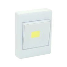 Магнитный COB Светодиодный настенный Ночной светильник с питанием от батареи, беспроводной светильник для кабины для гаража, для шкафа, дома, спальни